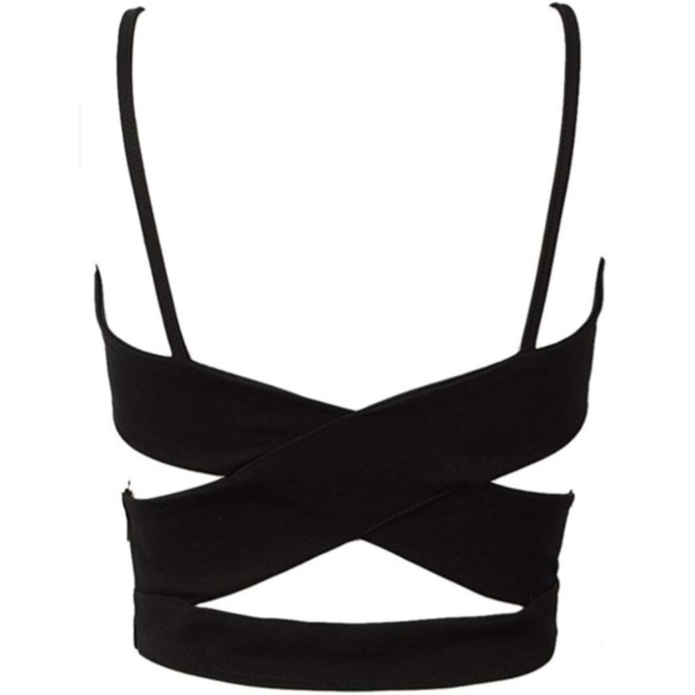 Choices Black Cut Out Cropped Vest l SZ L (4) NWOT - Picture 3 of 8